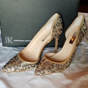 INC international concepts leopard print heels